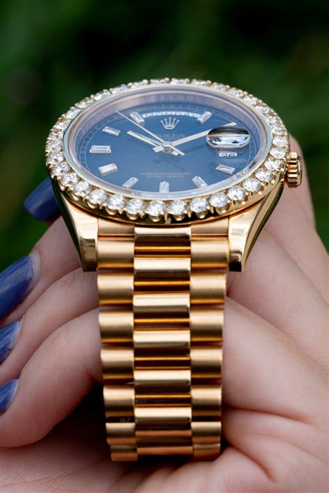 rolex president gold plate diamond replica|rolex presidential bracelet.